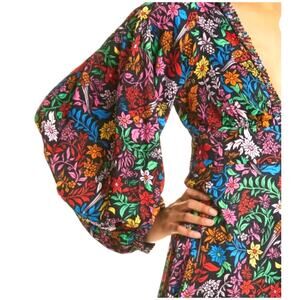 Farm Rio Tropical Garden Midi Dress Large